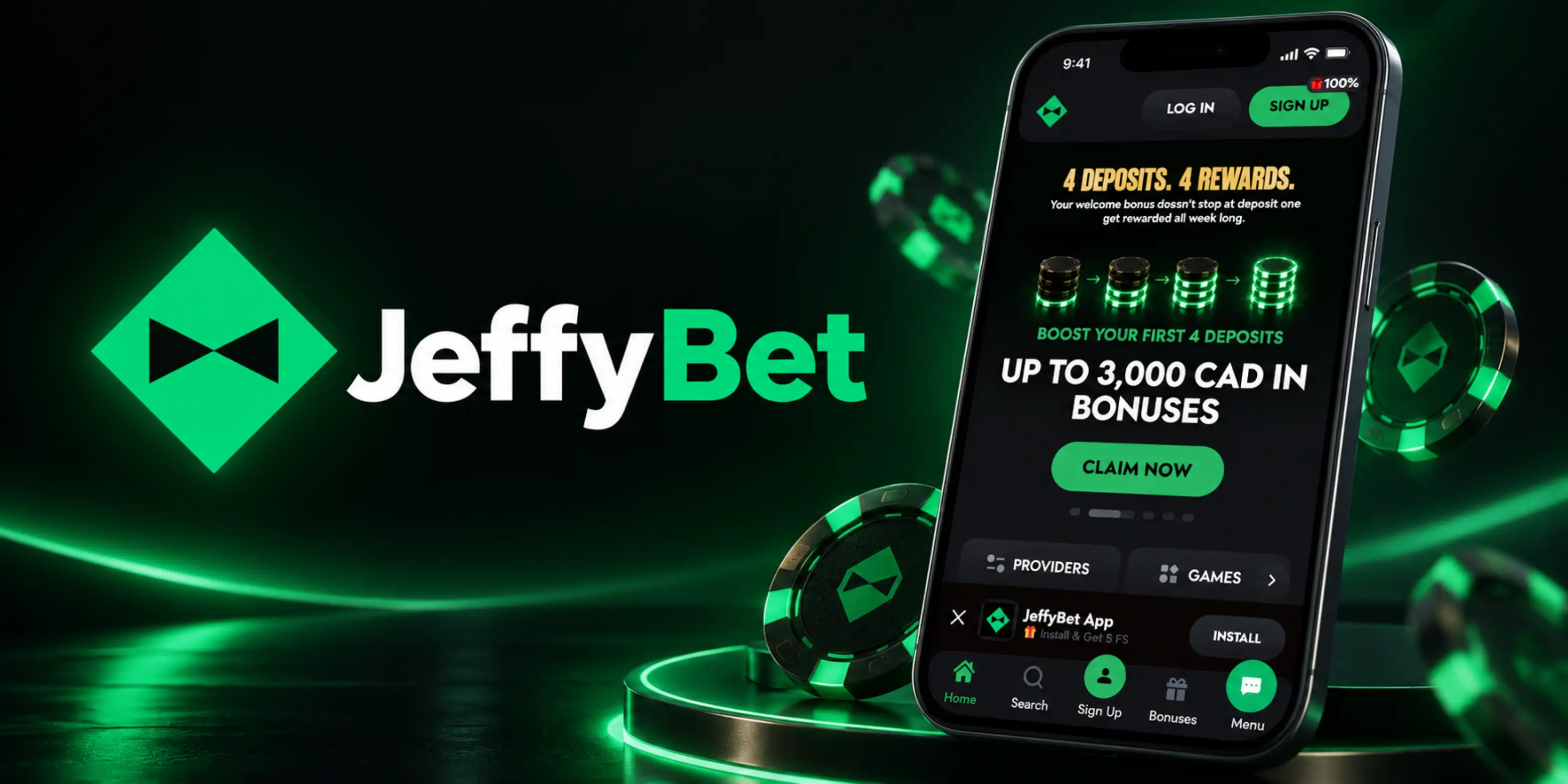 Jeffybet Casino App Screenshot